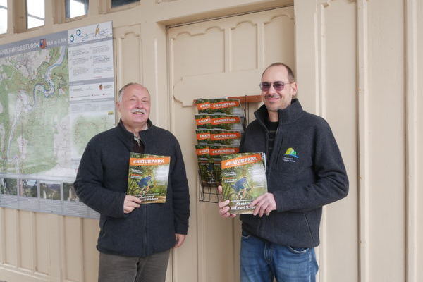 Bernd Schneck und Henry Schober, Geschftsfhriung Naturpark Obere Donau e. V.